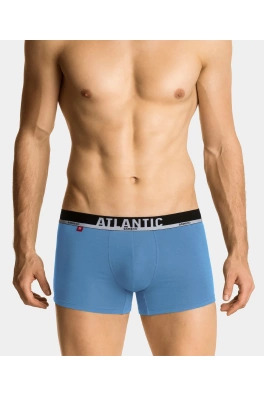 Pánské bambusové boxerky ATLANTIC PREMIUM - světle modré