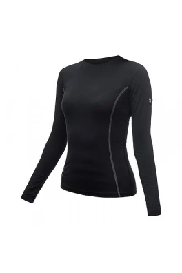 SENSOR MERINO ACTIVE dámské triko dl.rukáv černá velikost L