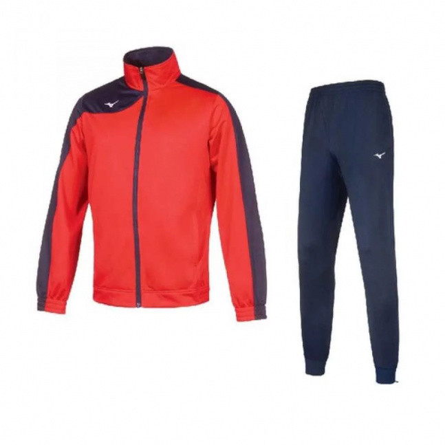 Men Knit Tracksuit(M)/Red/Navy
