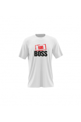 Pánské triko Big Boss Happy Glano - bílá