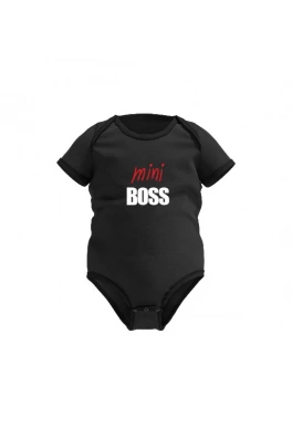 Dětské triko Mini Boss Happy Glano - černá
