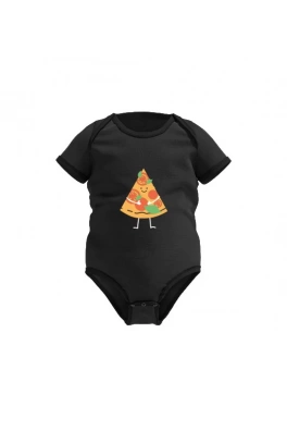 Dětské triko Pizza Happy Glano - černá