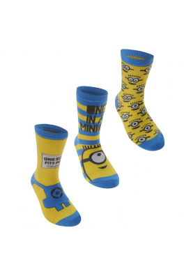 Character Despicable Me Crew Socks Childs