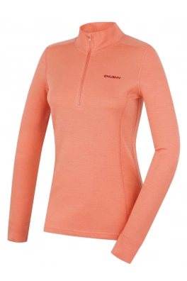 Dámská merino mikina HUSKY Aron Zip L light orange