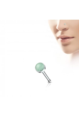 Piercing do nosu - jade green 