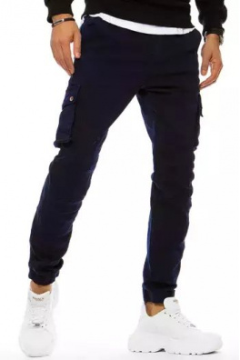 Pánské tmavě modré kalhoty Dstreet UX3175