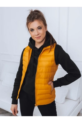 Dámská vesta ROSILA žlutá Dstreet TY2580