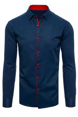 Elegantní tmavě modrá košile pro muže Dstreet DX2172