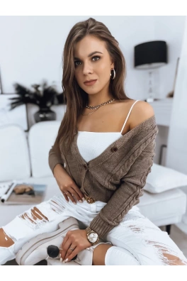 Dámský svetr MELANIA čokoládový Dstreet MY1653