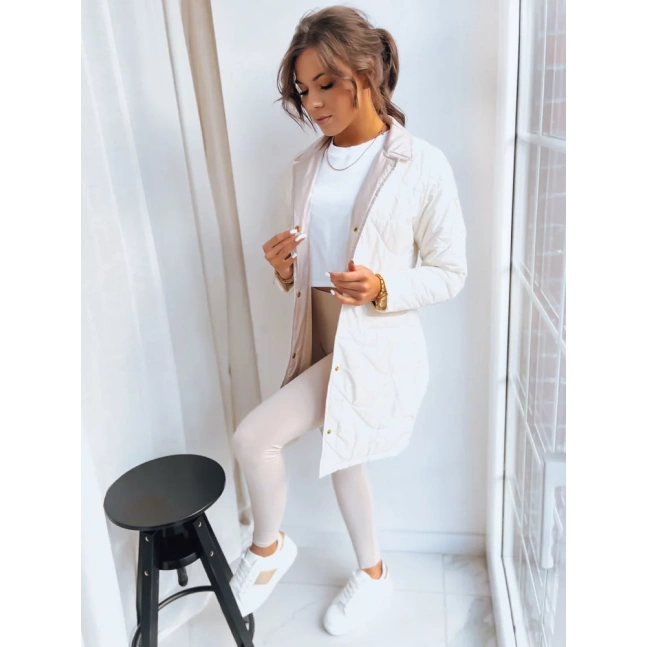 Dámská přechodná bunda MITRA ecru Dstreet TY3620 Dámská přechodná bunda MITRA ecru Dstreet TY3620