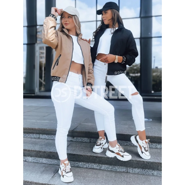 Dámský černý bomber HERA Dstreet TY3765 Dámský černý bomber HERA Dstreet TY3765