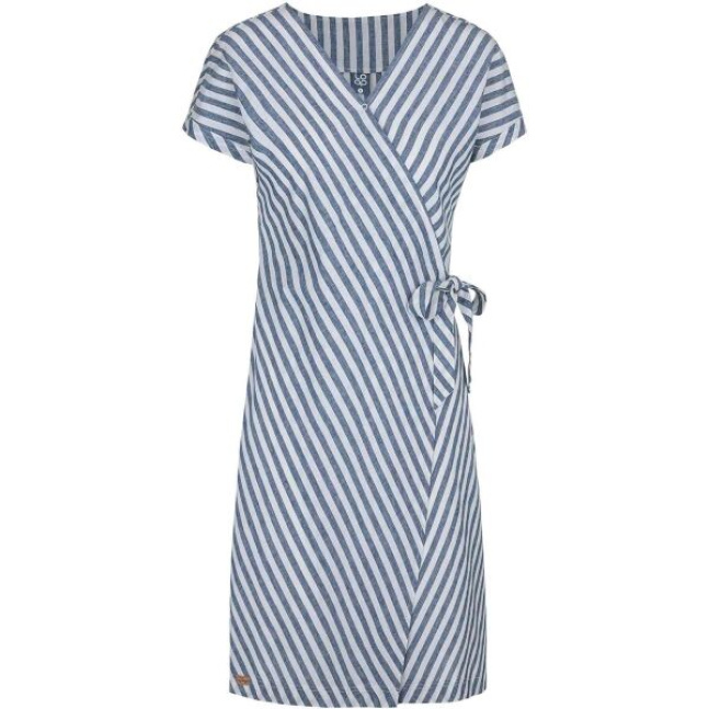 Loap NELLY Dámské šaty Modrá/Bílá