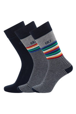 3PACK ponožky CR7 vícebarevné (8273-80-114)