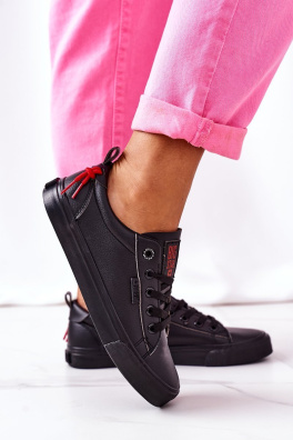 Women's Leather Sneakers BIG STAR GG274161 Black