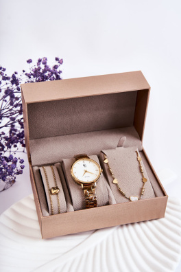 Sada zlatých hodinek a šperků GG Luxe