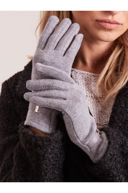 Klasické šedé rukavice