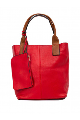 Červená městská taška s odnímatelným pouzdrem