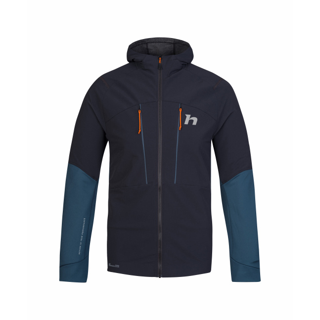 Pánská hybridní bunda Hannah TRANE HOODY anthracite/stratified sea