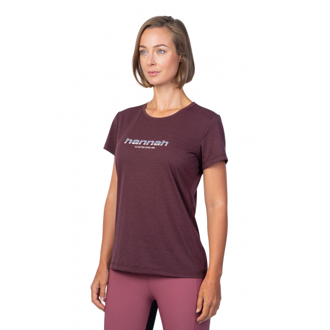 Dámské sportovní tričko Hannah CORDY red mahogany