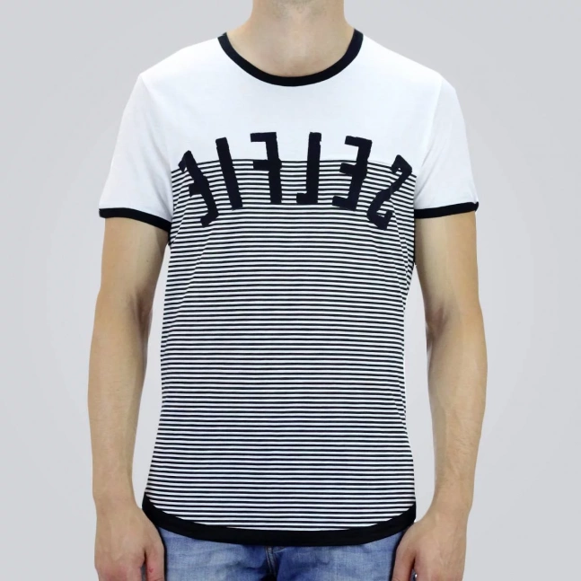 Selfie &amp; Stripes Milk White