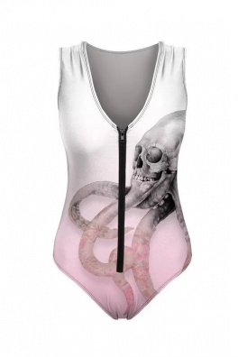 Zip-Up Swimsuit