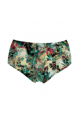 High Waisted Bikini Bottom Tropical Jungle