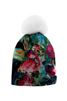 Beanie Colorful Flamingo