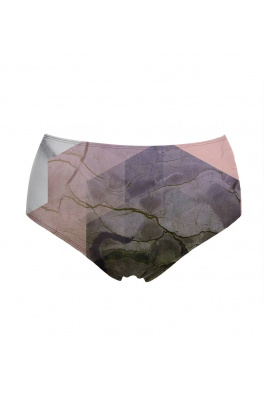 High Waisted Bikini Bottom Marble River