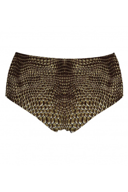 High Waisted Bikini Bottom Reptile