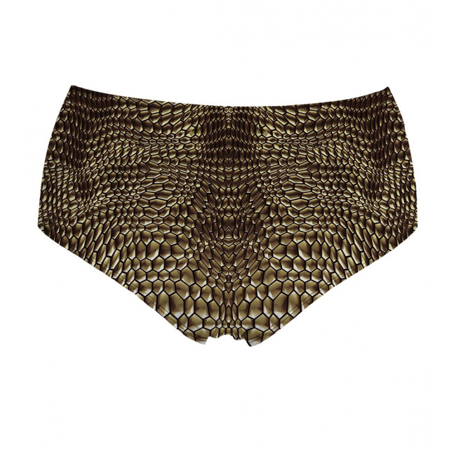 High Waisted Bikini Bottom Reptile