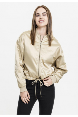 Ladies Satin Kimono Blouson gold