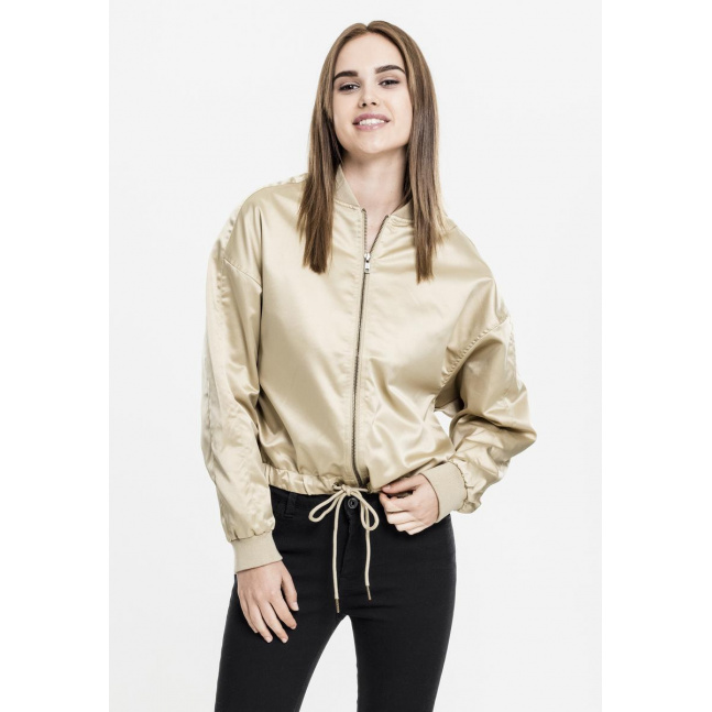 Ladies Satin Kimono Blouson gold