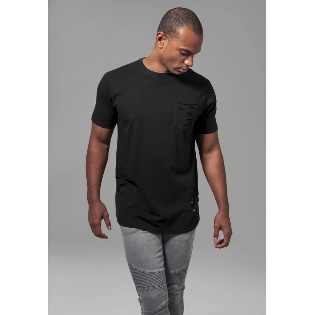 Ripped Pocket Tee black