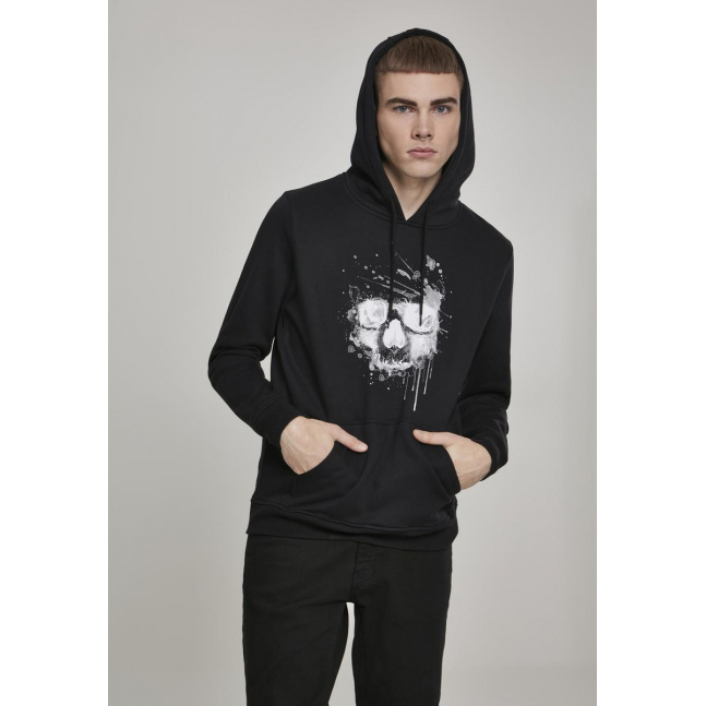 Waterpaint Skull Hoody black