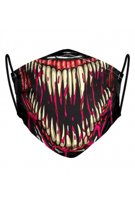 Venom Face Face Mask Red