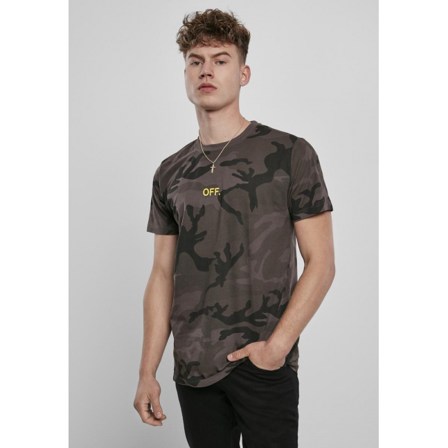 OFF EMB Tee Dark Camo/yellow