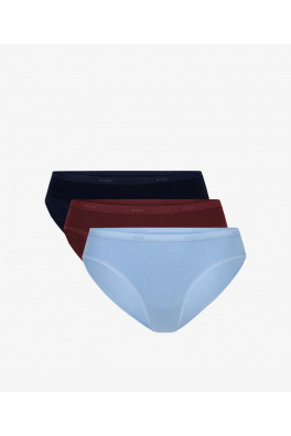 Dámské kalhotky ATLANTIC 3Pack - tmavě modré/vínové/světle modré