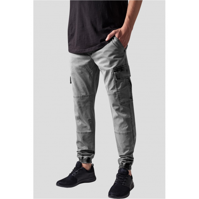 Seprané Cargo Twill Jogging Kalhoty šedé