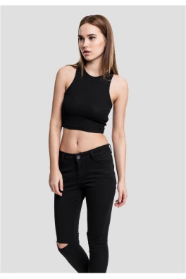 Dámský Cropped Rib Top černý