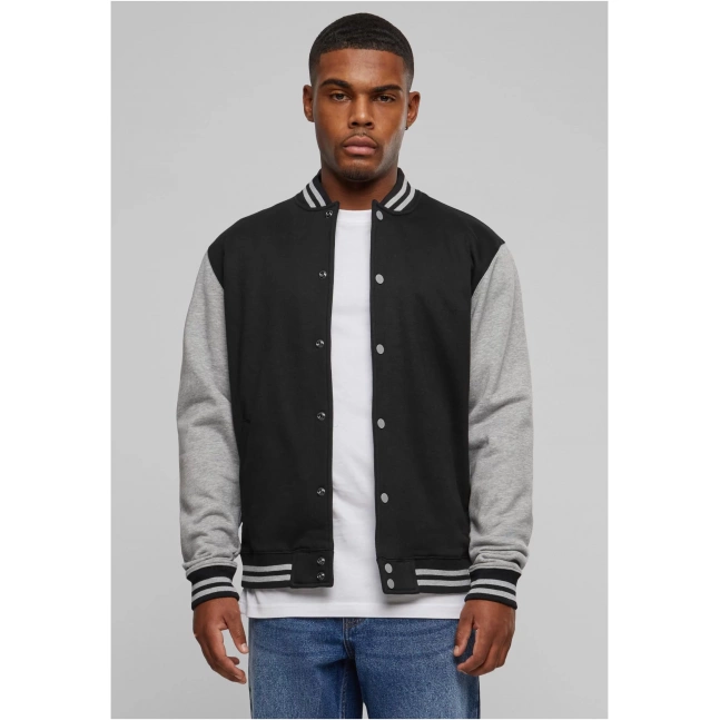 2barevná College mikina blk/grey
