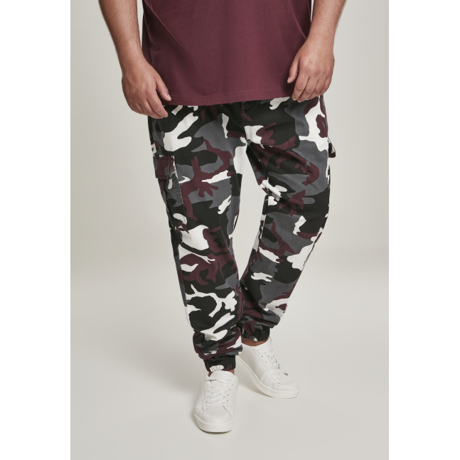 Camo Cargo Jogging Kalhoty 2.0 víno camo