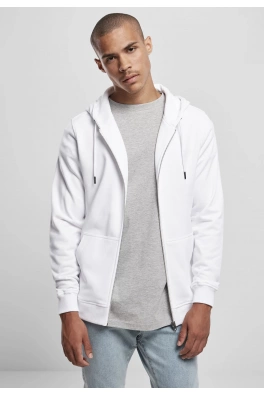 Basic Terry Zip Hoody bílá