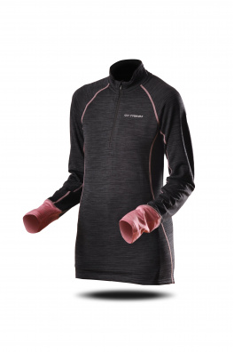 Mikina Trimm W CLINIC LADY grey melange/ pinky