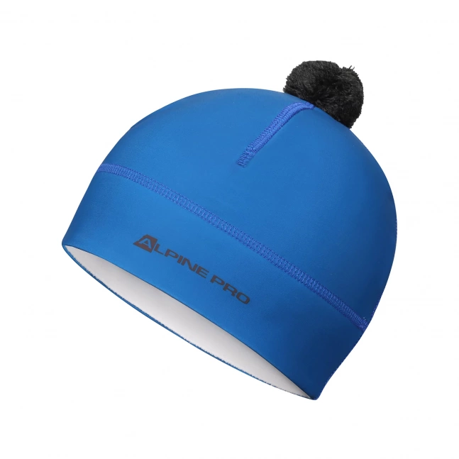 Funkční čepice s bambulí ALPINE PRO ABERE mykonos blue