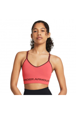 Podprsenka Under Armour UA Seamless Low Long Bra - růžová