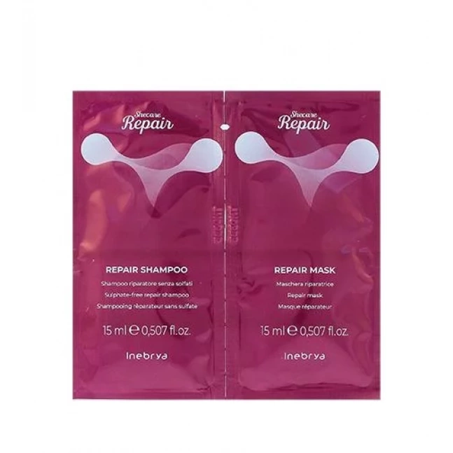 Inebrya Shecare Repair Shampoo 15 ml + Mask 15 ml sada vzorků