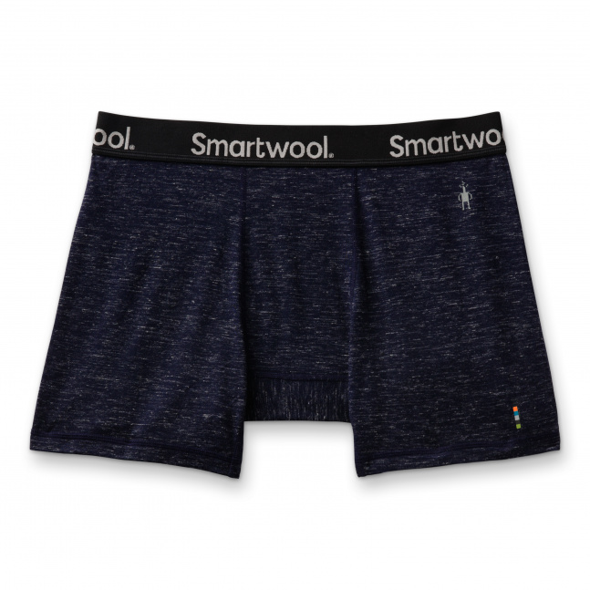 Smartwool M MERINO HEMP BLEND BOXER BRIEF BOXED deep navy heather