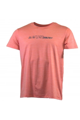 Peak peak round neck t shirt shining orange