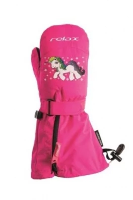 DĚTSKÉ LYŽAŘSKÉ RUKAVICE RELAX PUZZYTO RR17P pink