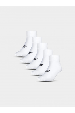 Pánské ponožky casual nad kotník (5pack) 4F - bílé